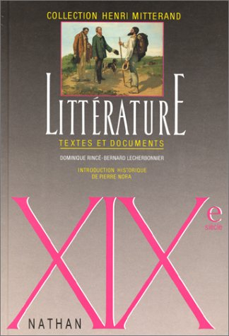 littérature, xixe siècle