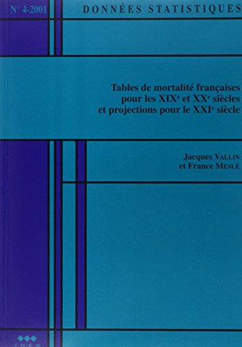 Tables de mortalité françaises pour les XIXe et XXe siècles et projections pour le XXIe siècle