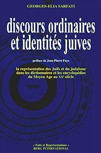 Discours ordinaire et identités juives