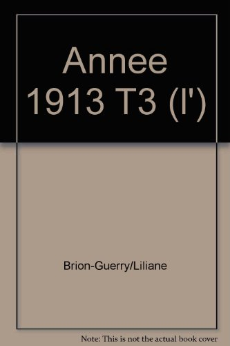 L'année 1913 : les formes esthétiques de l'oeuvre d'art à la veille de la Première guerre mondiale. 