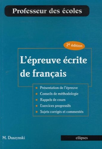 L'épreuve écrite de français
