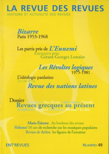 Revue des revues (La), n° 49