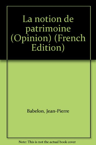 la notion de patrimoine