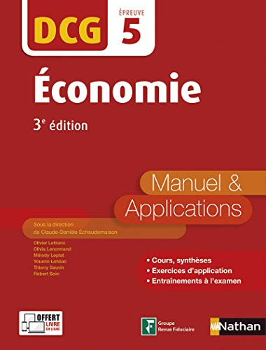 Economie, DCG, épreuve 5 : manuel & applications