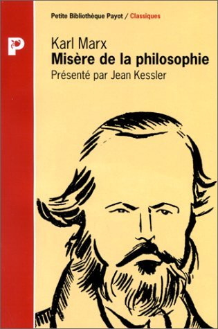 misere de la philosophie