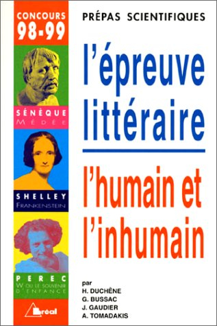 L'épreuve littéraire : l'humain et l'inhumain