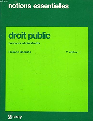 droit public : concours administratifs (notions essentielles)