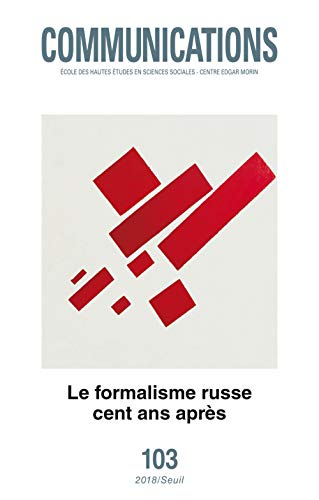 Communications, n° 103. Le formalisme russe cent ans après