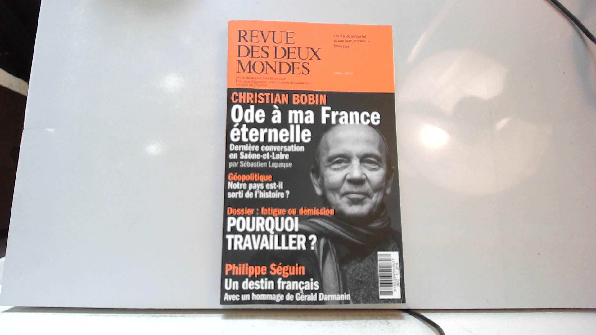 Revue des deux mondes, n° 3 (2023). Pourquoi travailler ?