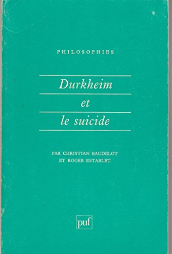 durkheim et le suicide