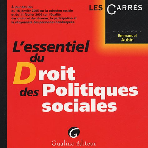 l'essentiel du droit des politiques sociales