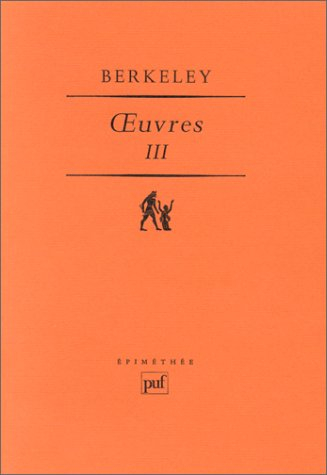 Oeuvres. Vol. 3. Alciphron ou le Petit philosophe