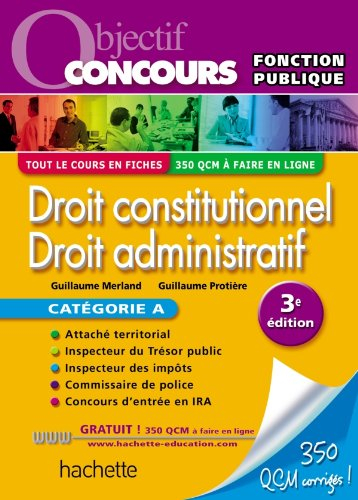 Droit constitutionnel, droit administratif : catégorie A
