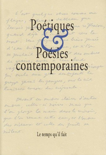 Poétiques et poésies contemporaines