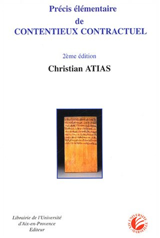 précis élémentaire de contentieux contractuel