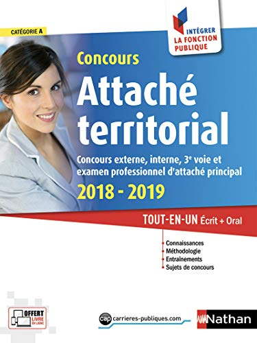 Concours attaché territorial : catégorie A : concours externe, interne, 3e voie et examen profession