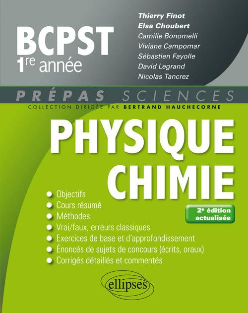 Physique-chimie BCPST 1re année