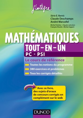 Mathématiques tout-en-un, PC, PSI : le cours de référence