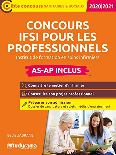 Concours IFSI pour les professionnels en formation continue : AS-AP inclus : 2020-2021