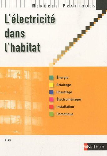 L'électricité dans l'habitat : énergie, éclairage, chauffage, électroménager, installation, domotiqu