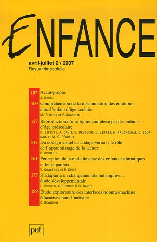 Enfance, n° 2 (2007)