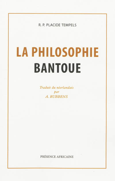 La philosophie bantoue