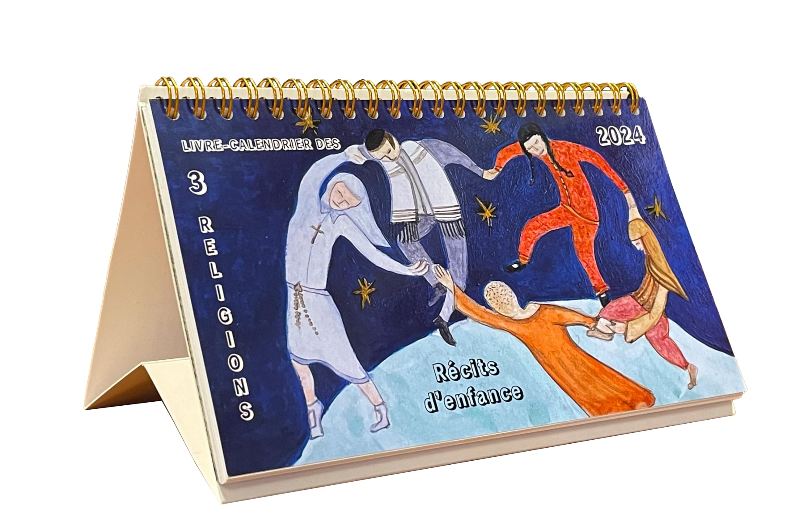 Livre-calendrier des 3 religions 2024 : récits d'enfance
