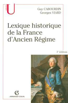 lexique historique de la france d'ancien régime