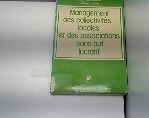 Management des collectivités locales et des associations sans but lucratif