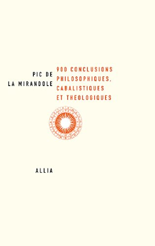 900 conclusions philosophiques, cabalistiques et théologiques