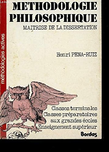 Méthodologie philosophique : Maitrise de la dissertation