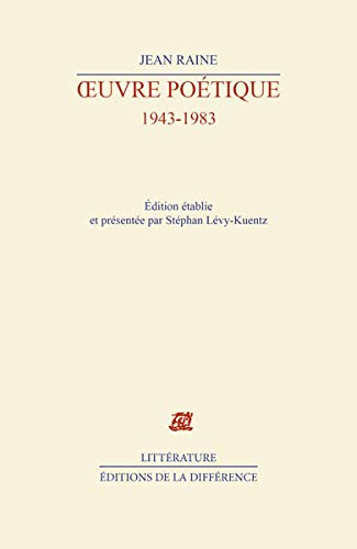 Oeuvre poétique : 1943-1983