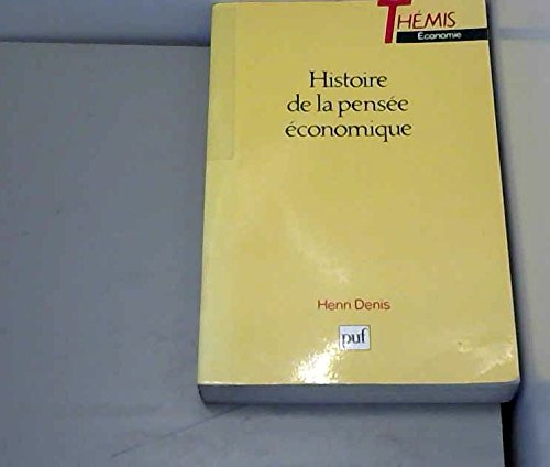 Histoire de la pensée économique