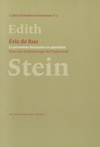 La personne humaine en question : pour une anthropologie de l'intériorité