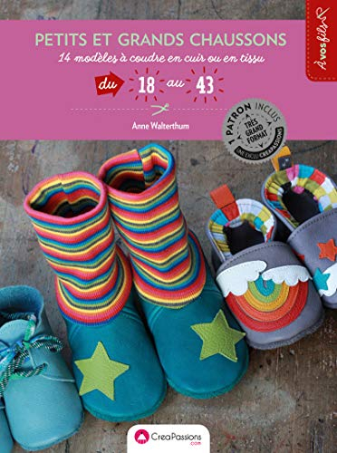 Petits et grands chaussons : 14 modèles à coudre en cuir, du 18 au 43