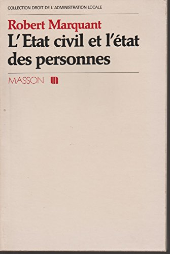 L'Etat-civil et l'état des personnes