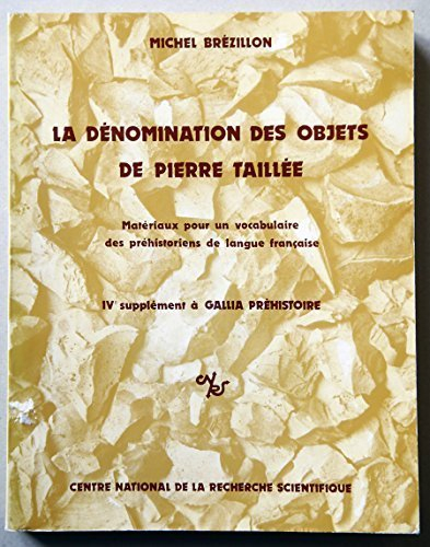 la dénomination des objets de pierre taillée