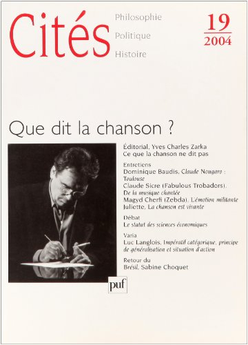 Cités, n° 19. Que dit la chanson ?