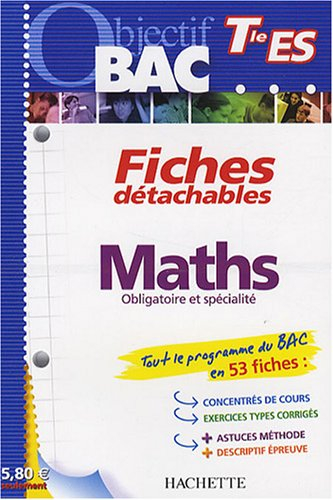 Maths obligatoire et spécialité, terminale ES