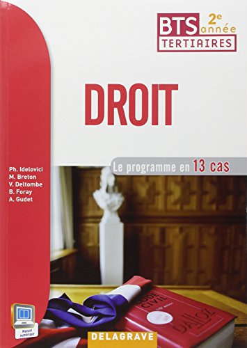 Droit, BTS tertiaires 2e année : le programme en 13 cas