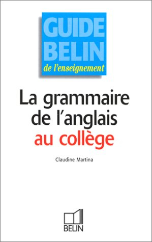 Grammaire de l'anglais au collège