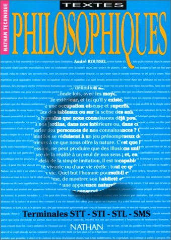 Textes philosophiques : classe terminale G toutes options
