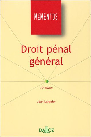 droit pénal général