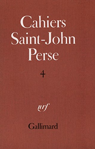 cahiers saint-john perse n, 4