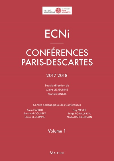 ECNi : conférences Paris-Descartes : 2017-2018. Vol. 1