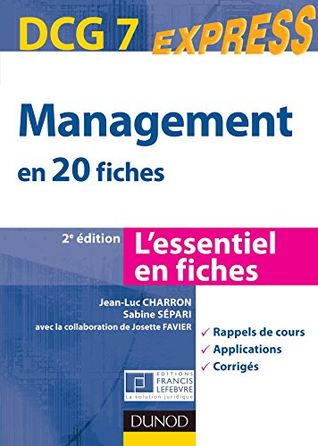 Management, DCG 7 : en 20 fiches