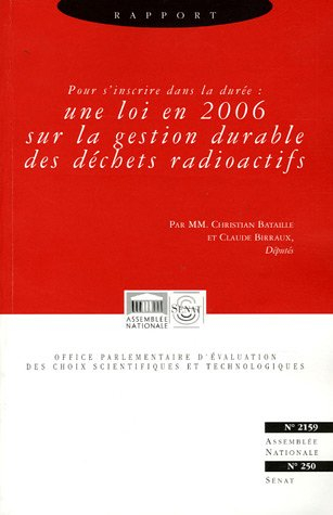 rapport sur l'état d'avancement et les perspectives des recherches sur la gestion des déchets radioa