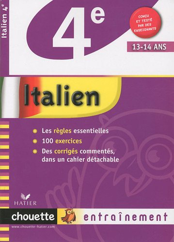 Italien 4e, 13-14 ans : niveau A1-A1+ du CECR