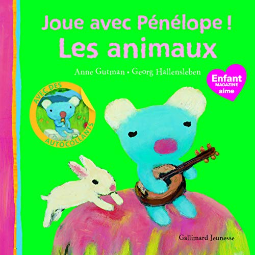 Pénélope joue avec les animaux