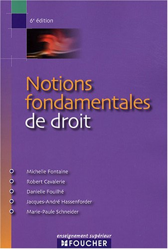 Notions fondamentales de droit